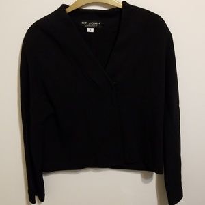 ST. JOHN Evenings Black Sweater